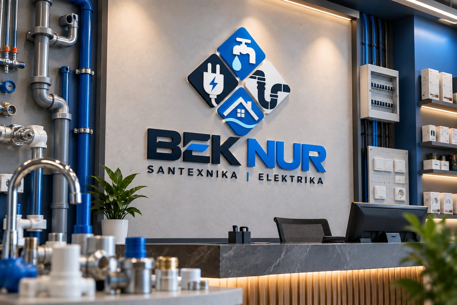 BEK NUR: santexnika va elektrika jihozlari
